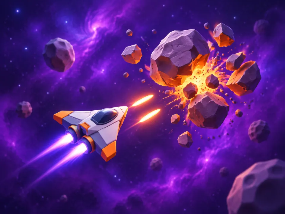 Asteroids game artwork