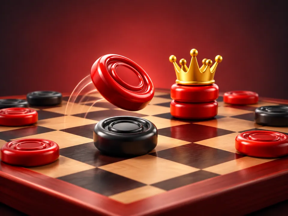 Checkers game artwork