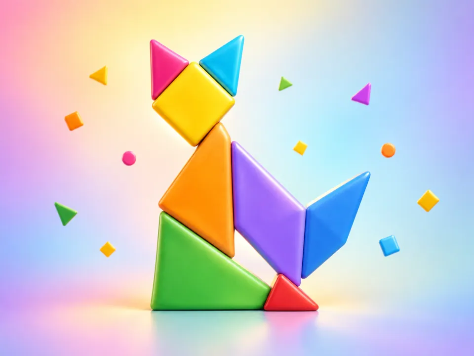 Tangram game artwork