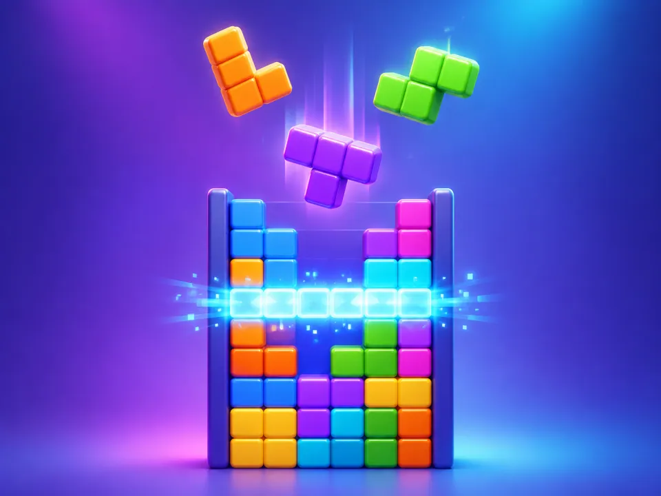 Tetris game artwork